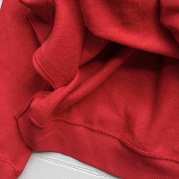 NC State Hoodie Wolfpack Red Logo Collegiate Knit Fleece Lined Sweatshirt Top - Picture 2 of 8